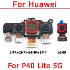 Original Front Back Camera For Huawei P40 Lite 5G Rear Selfie Backside Frontal Camera Module Repair Replacement Spare Parts