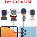 Original Rear Front Camera For Samsung Galaxy A32 A325F Frontal Facing Back Backside Selfie Small Camera Module Flex Spare Parts