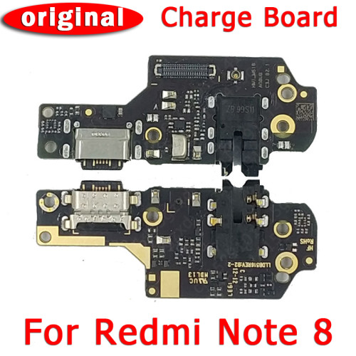 Original usb charge board for xiaomi redmi note 8 pcb dock connector flex cable replacement parts charging port for redmi note 8