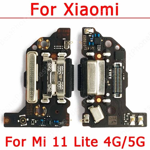 Original Charging Port For Xiaomi Mi 11 Lite 4G 5G Charge Board USB PCB Dock Connector Flex Plate Replacement Spare Parts