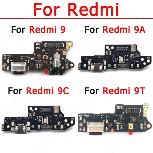 Original Charge Board For Xiaomi Redmi 9 9T 9A 9C Charging Port Ribbon Socket Usb Connector Pcb Dock Flex Cable Spare Parts