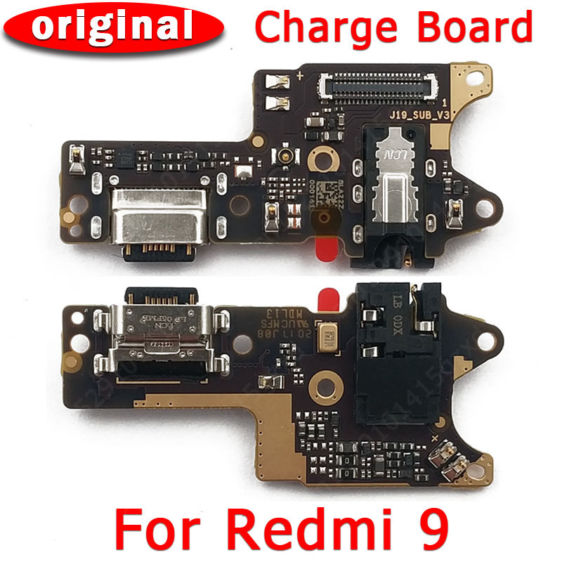Connecteur De Charge (port Dock) Pour Xiaomi Redmi 9 - Pièce De Rechange Noire, Neuve