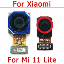 For Xiaomi Mi 11 Lite Selfie Front Frontal Small Facing Camera Back Rear Camera Module View Backside Replacement Spare Parts