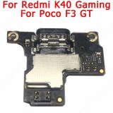 Original Charging Port For Xiaomi Mi Poco F3 GT Redmi K40 Gaming Charge Board USB PCB Dock Connector Replacement Spare Parts