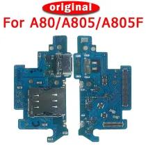 Original USB Charge Board For Samsung Galaxy A80 SM-A805 A805F charging port Flex PCB Dock Connector Replacement Spare Parts