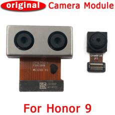 Original Front and Rear Back Camera For Huawei Honor 9 Main Facing Camera Module Flex Cable Replacement Spare Parts