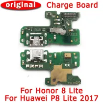 Original Charging Port For Huawei P8 Lite 2017 USB Charge Board For Honor 8 Lite PCB Dork Connector Flex Microphone Spare Parts