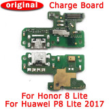 Original Charging Port For Huawei P8 Lite 2017 USB Charge Board For Honor 8 Lite PCB Dork Connector Flex Microphone Spare Parts