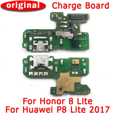 Original Charging Port For Huawei P8 Lite 2017 USB Charge Board For Honor 8 Lite PCB Dork Connector Flex Microphone Spare Parts