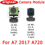 Original Front Rear Back Camera For Samsung Galaxy A7 2017 A720 Main Selfie Frontal Camera Module Flex Replacement Spare Parts