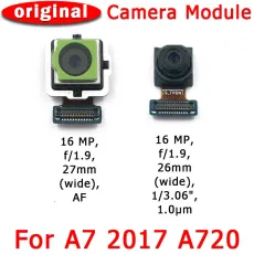 Original Front Rear Back Camera For Samsung Galaxy A7 2017 A720 Main Selfie Frontal Camera Module Flex Replacement Spare Parts