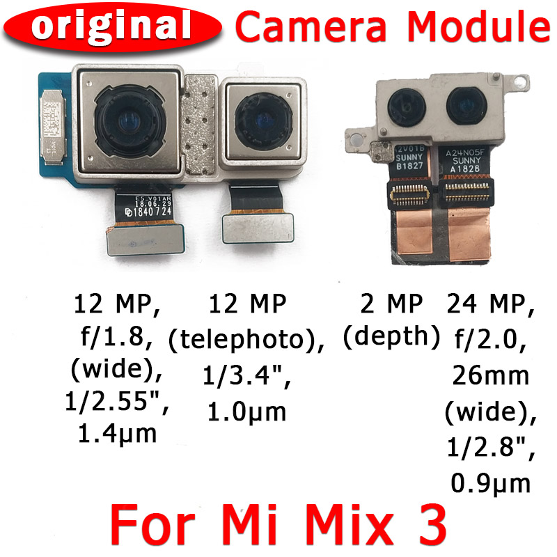 Original Front Rear Back Camera For Xiaomi Mi Mix 2 2s 3 Mix2 