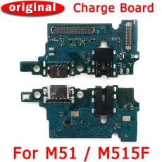 Original Charging Port for Samsung Galaxy M51 M515F USB Charge Board PCB Dock Connector Flex Cable Replacement Spare Parts