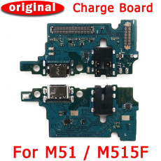 Original Charging Port for Samsung Galaxy M51 M515F USB Charge Board PCB Dock Connector Flex Cable Replacement Spare Parts