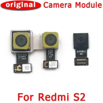 Original Front and Rear Back Camera For Xiaomi Redmi S2 Main Facing Frontal Camera Module Flex Cable Replacement Spare Parts