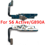 Original USB Charge Board For Samsung Galaxy S6 Edge Plus S6 Active Charging Port PCB Dock Connector Replacement Spare parts