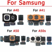 Original Rear Front Camera For Samsung Galaxy A40 A41 A50 A50s Frontal Selfie Back Facing Backside Camera Module Spare Parts