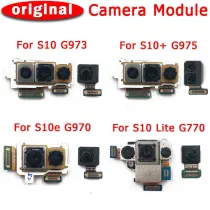 Original Front and Rear Back Camera For Samsung Galaxy S10 Plus S10e Lite Main Facing Camera Module Flex Replacement Spare Parts