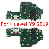 Original Charge Board For Huawei Y9 Prime 2019 2018 Y9s Charging Port Usb Connector Plate Flex Cable Ribbon Socket Spare Parts