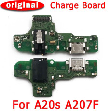 Original Charge Board For Samsung Galaxy A20s A207 Charging Port USB Plug PCB Dock Connector Flex Cable Replacement Spare parts