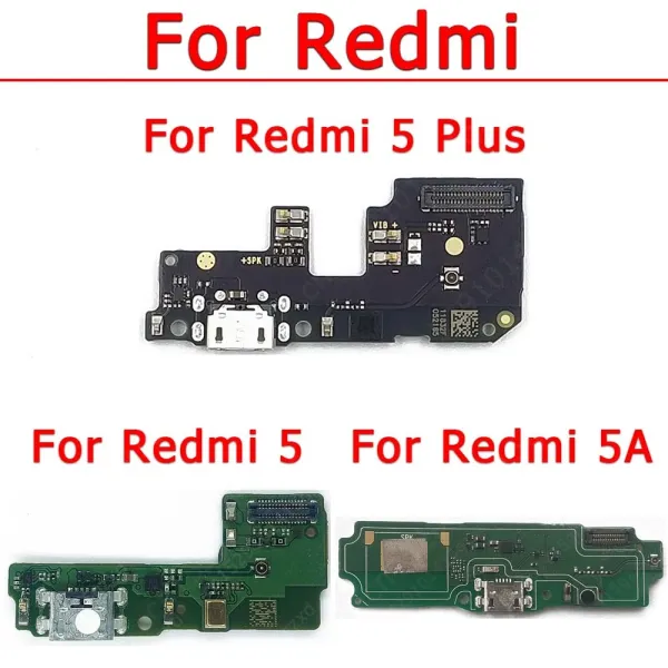 Original Charging Port For Xiaomi Redmi 5 Plus 5A 5Plus Charge Board Ribbon Socket Plate Usb Connector Dock Repair Spare Parts