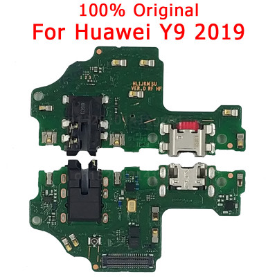 Original USB Charger Board For Huawei Y9 2019 Charging Port PCB Dork Connector Flex Cable Microphone Replacement Spare Parts