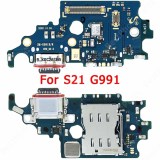Original Charge Board For Samsung Galaxy S21 Plus Ultra G991 G996 G998 Charging Port Plate Ribbon Socket Pcb Dock Usb Connector