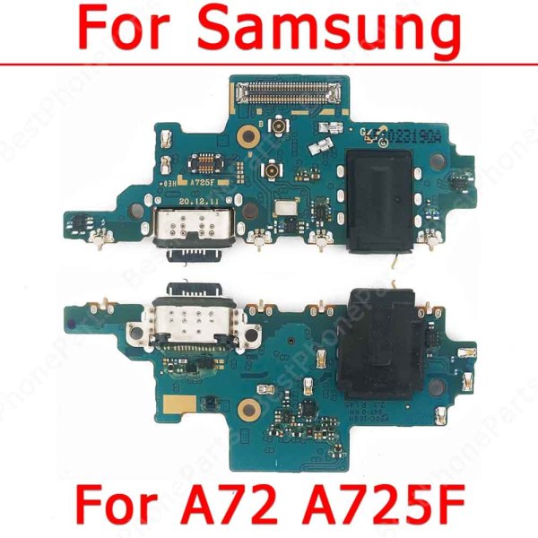 Original Usb Charge Board For Samsung Galaxy A72 Charging Port Repair Flex Cable Ribbon Socket Pcb Dock Connector Spare Parts