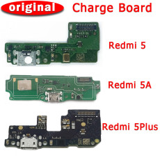 Original USB Charge Board For Xiaomi Redmi 5 Plus 5A Charging Port PCB Dork Connector Flex Cable Replacement Spare Parts