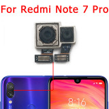 Original Front and Rear Back Camera For Xiaomi Redmi Note 7 Pro Main Facing Camera Module Flex Cable Replacement Spare Parts