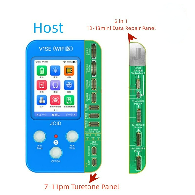 JCID JC V1SE(WIFI) TureTone Dispaly Programmer iPhone 7 7P 8 8P X XR XS  XSMAX 11 ProMAX 12 13 14Battery SN Reader Face ID Repair