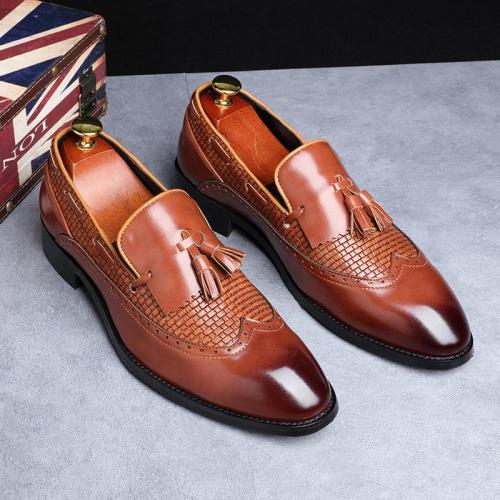 Fashion Trend Tassel Large Size Casual Men's Formal Shoes