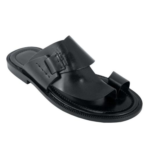 Men's Leather Casual Push Toe Sandals
