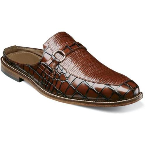 Fashion Crocodile Leather Backless Sandals