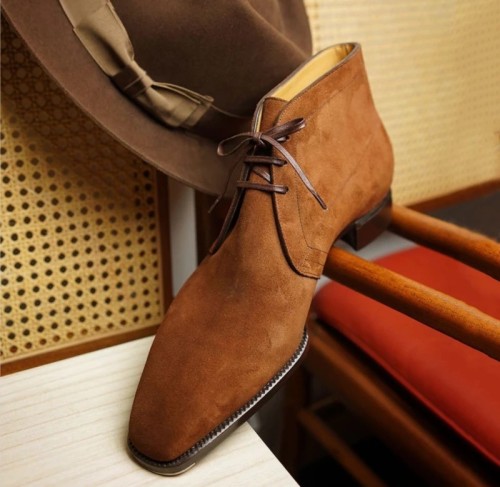 Men's Suede Leather Chukka Boots