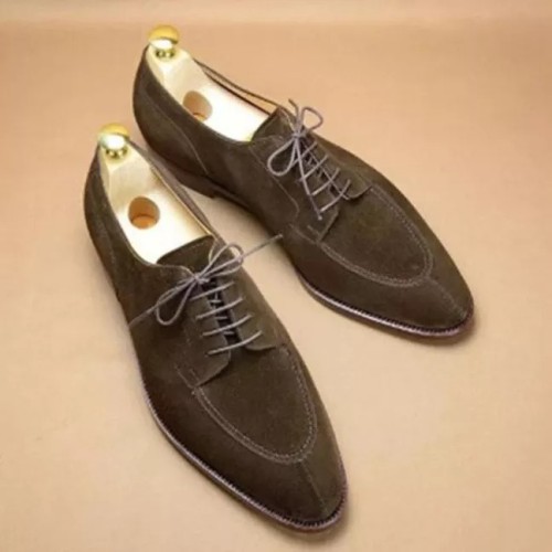 Vintage British Suede Leather Men's Casual Shoes