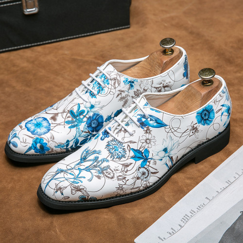 Flower Oxford Leather Shoe