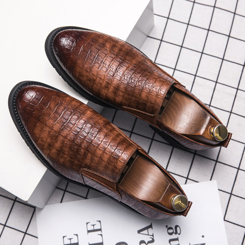 Business Men's Shoes  Pattern Casual Shoes