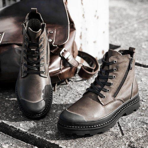 Genuine Leather Ankle Hiking Boots