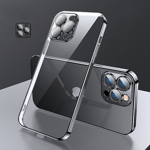 iPhone Transparent Shockproof Silicone Phone Case for