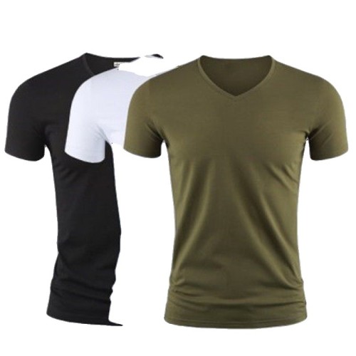 Men's T-Shirt, Quick Dry Sports Short Sleeve Underwear Bottoming Shirt Solid Color V-Neck, T-Shirt Slim Fit Half Sleeve Men's Casual Sports T-Shirt