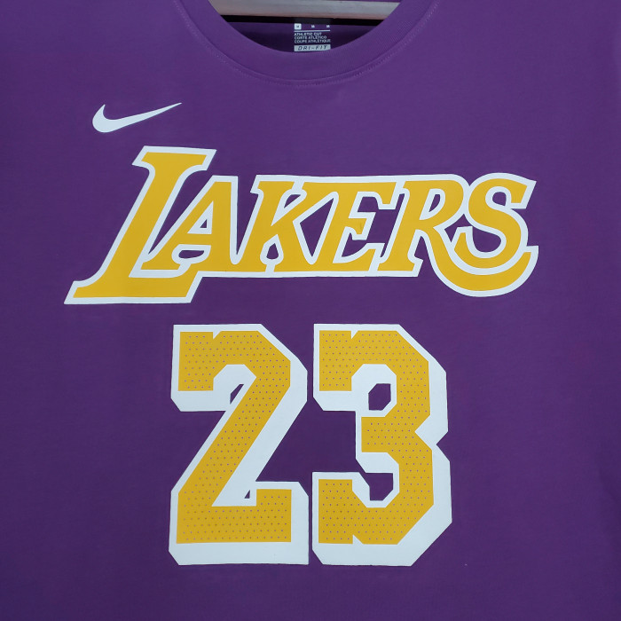 LeBron James Los Angeles Lakers Casual T-shirt Purple