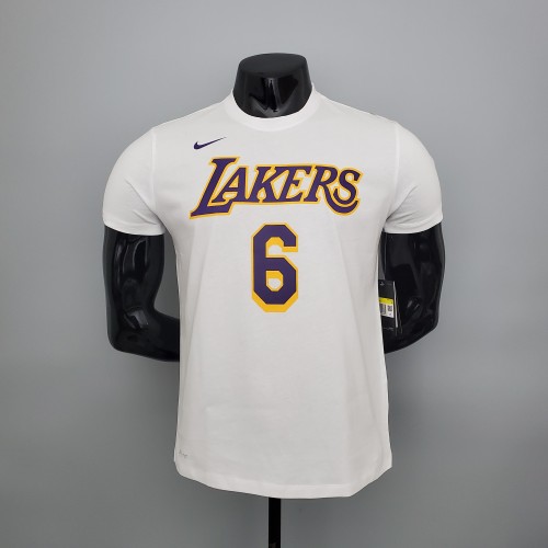 LeBron James Los Angeles Lakers Casual T-shirt White