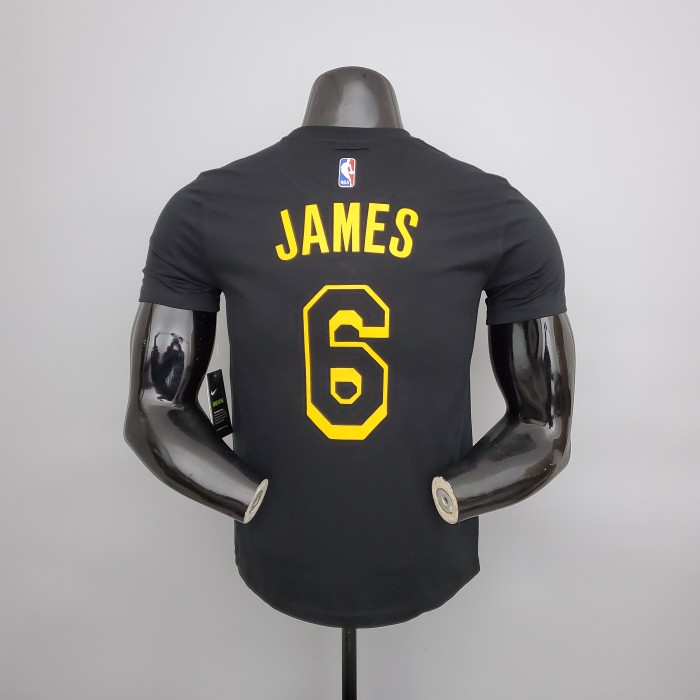 LeBron James Los Angeles Lakers Casual T-shirt Black