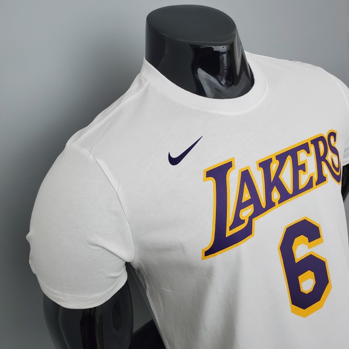 LeBron James Los Angeles Lakers Casual T-shirt White