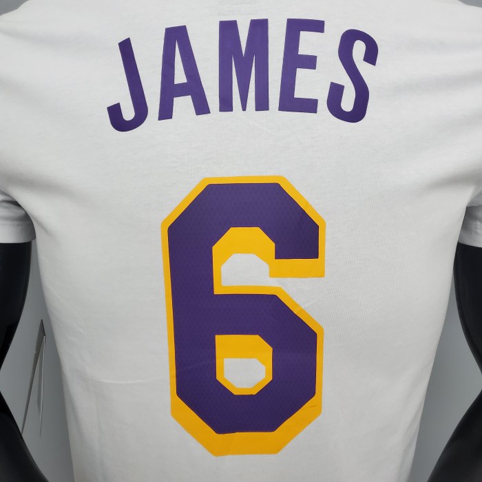 LeBron James Los Angeles Lakers Casual T-shirt White