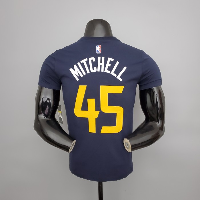 Donovan Mitchell Utah Jazz Casual T-shirt Blue