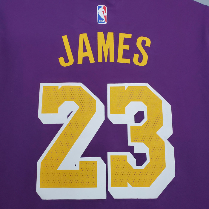 LeBron James Los Angeles Lakers Casual T-shirt Purple