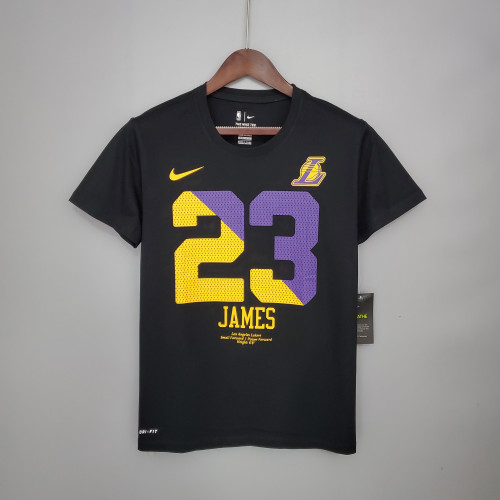 LeBron James Los Angeles Lakers Casual T-shirt Black