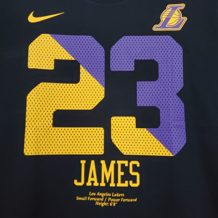 LeBron James Los Angeles Lakers Casual T-shirt Black